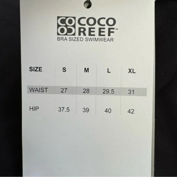 Coco Reef Diva Mesh High Waist Bikini Bottoms Black Size XL NWT - Picture 11 of 12